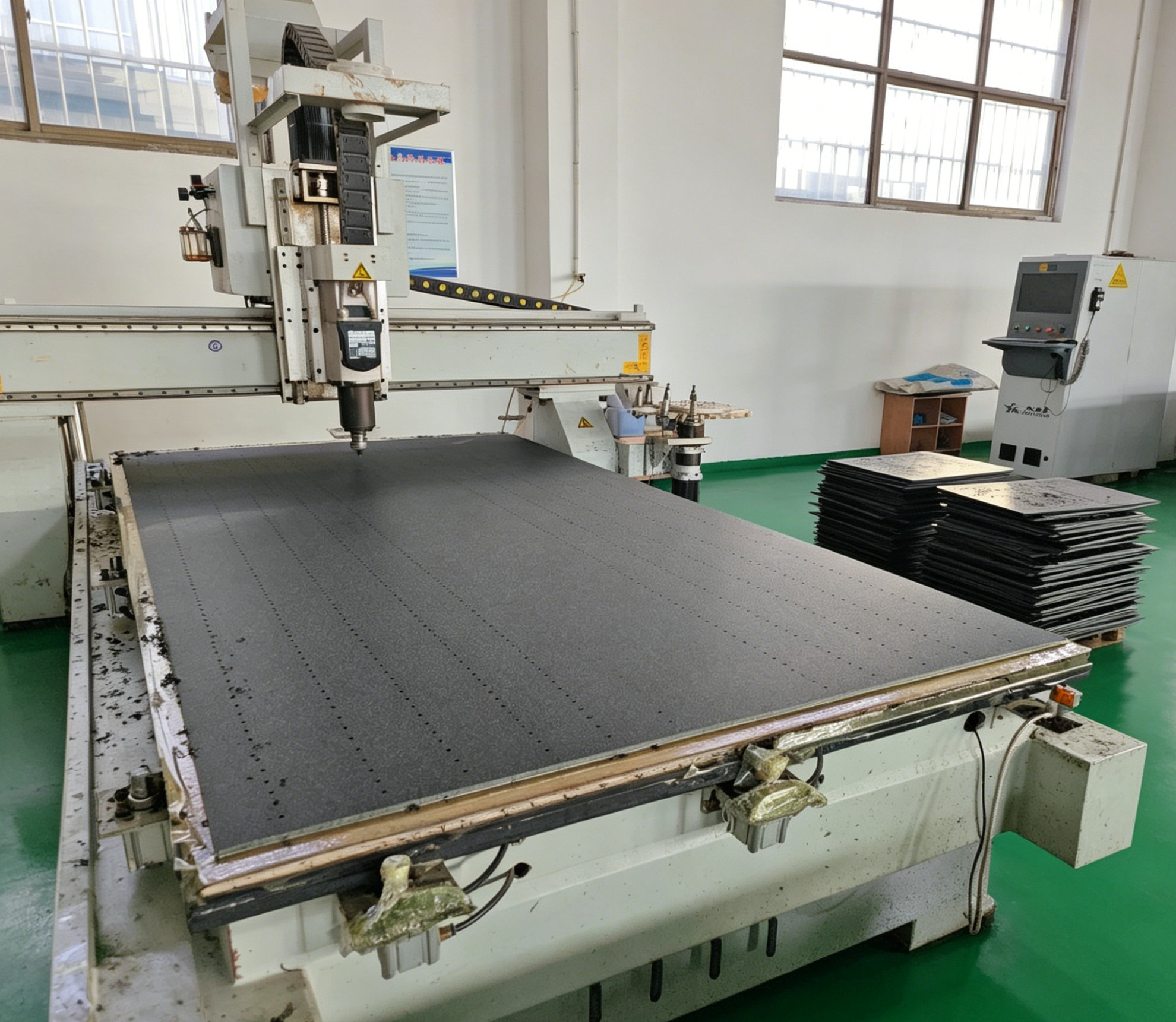 CNC machining of custom cut HDPE sheet components