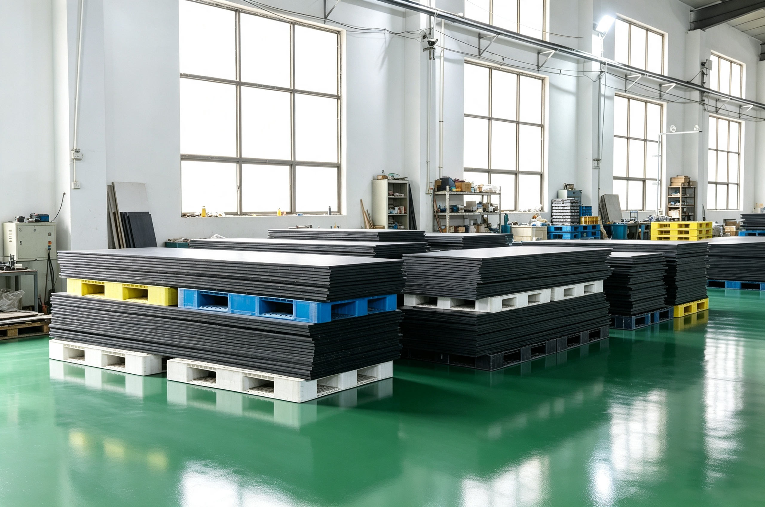 Industrial HDPE sheet in smooth and textured surface variants
