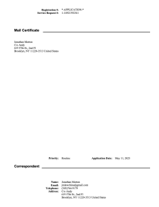 US Copyright Application (Technical Drawing of Smart Lock)