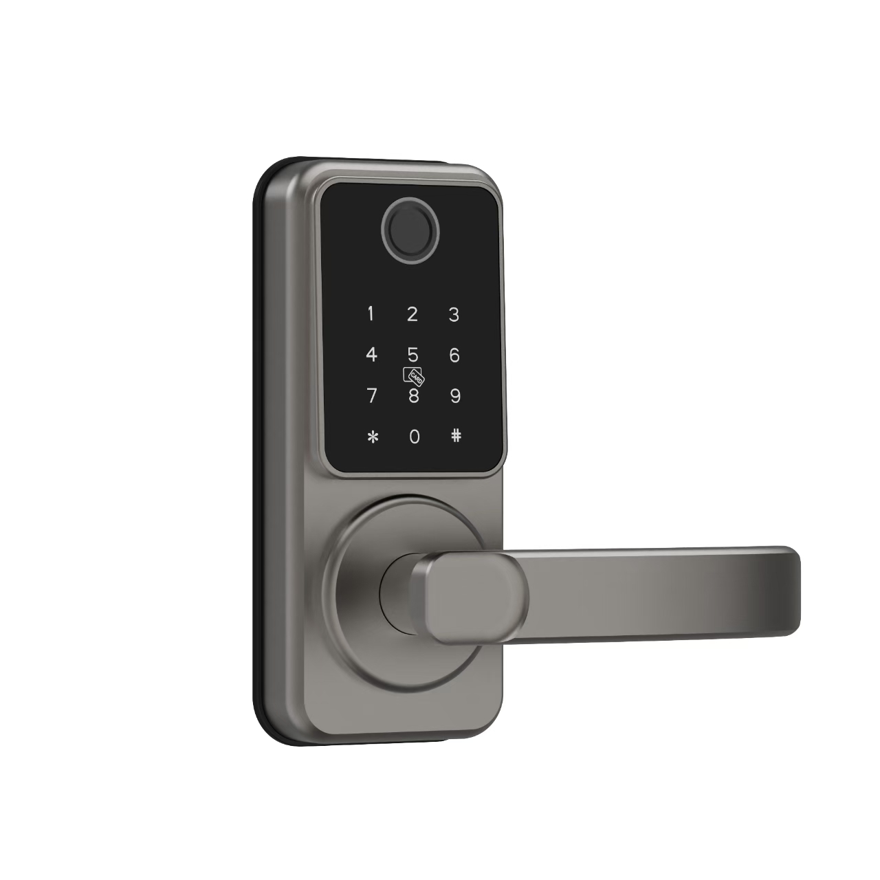 Trueway RF-1 Smart Door Lock in grey finish