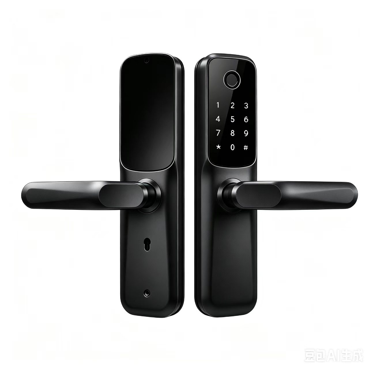 Trueway RF-2 Smart Door Lock in black finish