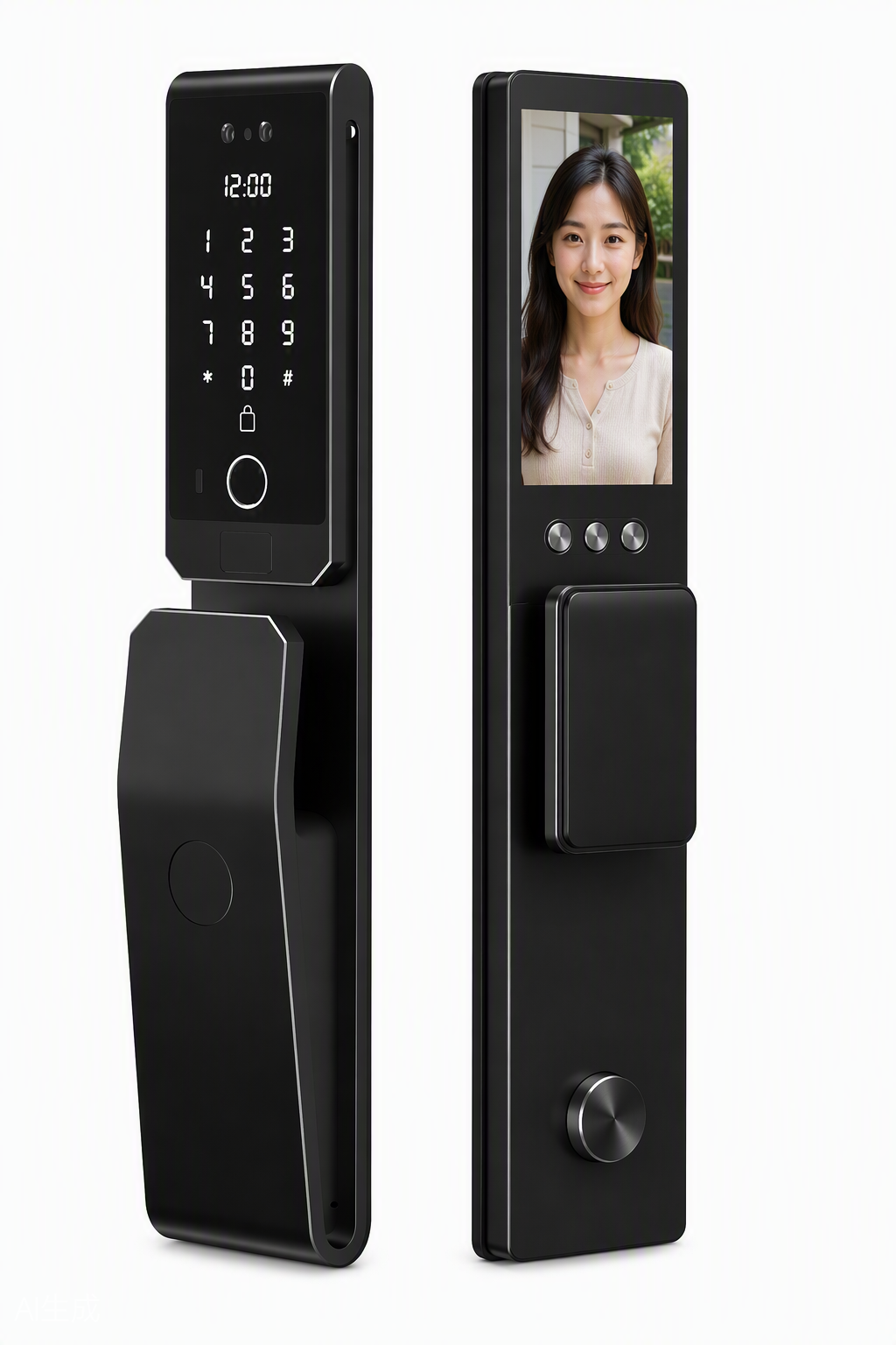 Trueway-RF-3-black-smart-door-lock