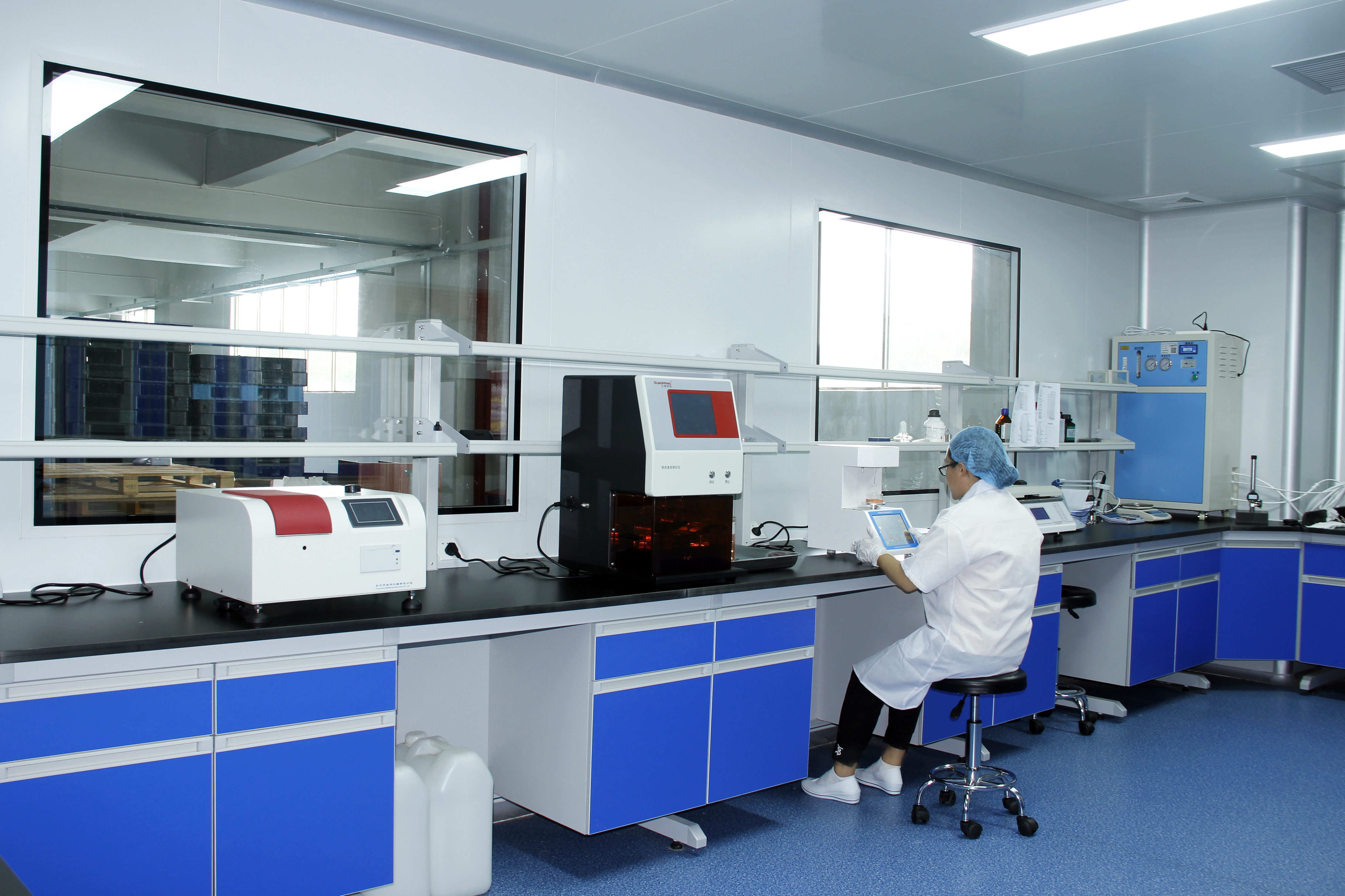 R&D laboratory testing for organic sanitary pads at New Upward