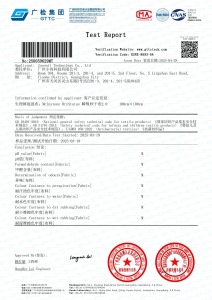 Antibacterial Menstrual Pants Test Report - Report No. 250059629MT