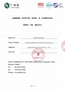 Bamboo Fiber Antimicrobial Activity Test Report - Report No. 2025FM19954R01E