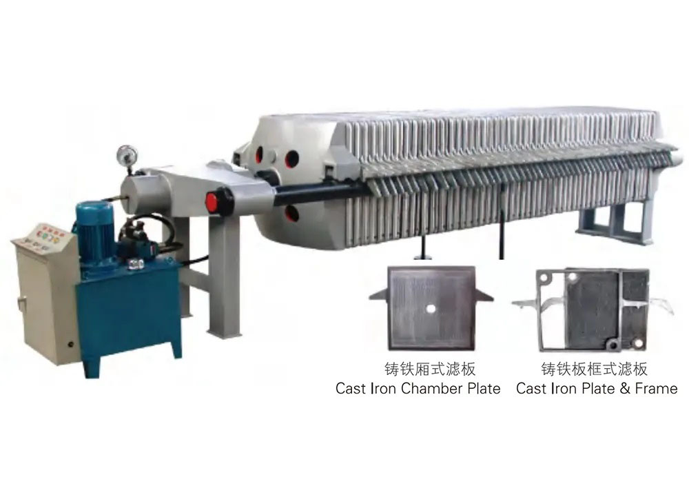 Cast iron filter press