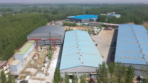 Aerial View of Stone Sculpture Processing Factory