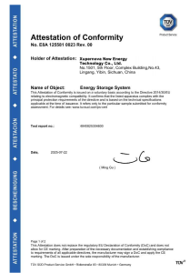 EMC Attestation of Conformity