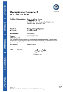 CEI 0-16 Compliance Document