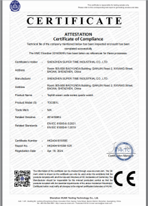 CE Certificate of Compliance (EMC Directive)