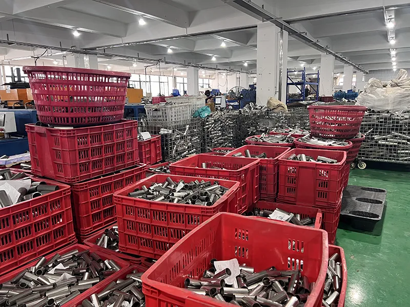 Warehouse stock of stainless steel press plumbing fittings ready for European orders