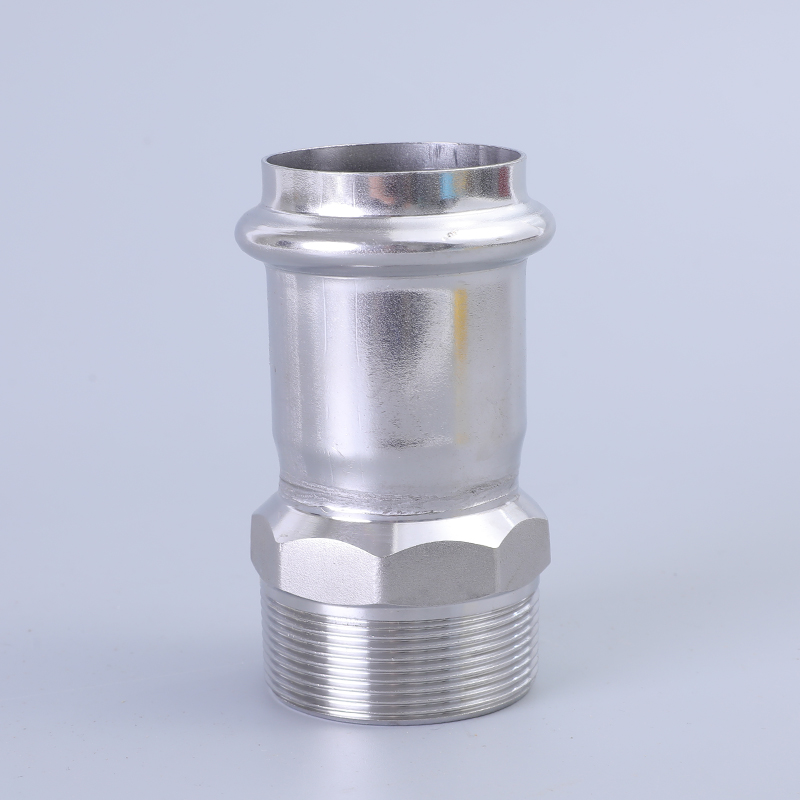 GB Double‑press Male Thread Coupling