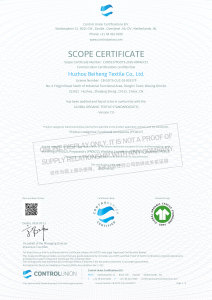Scope Certificate