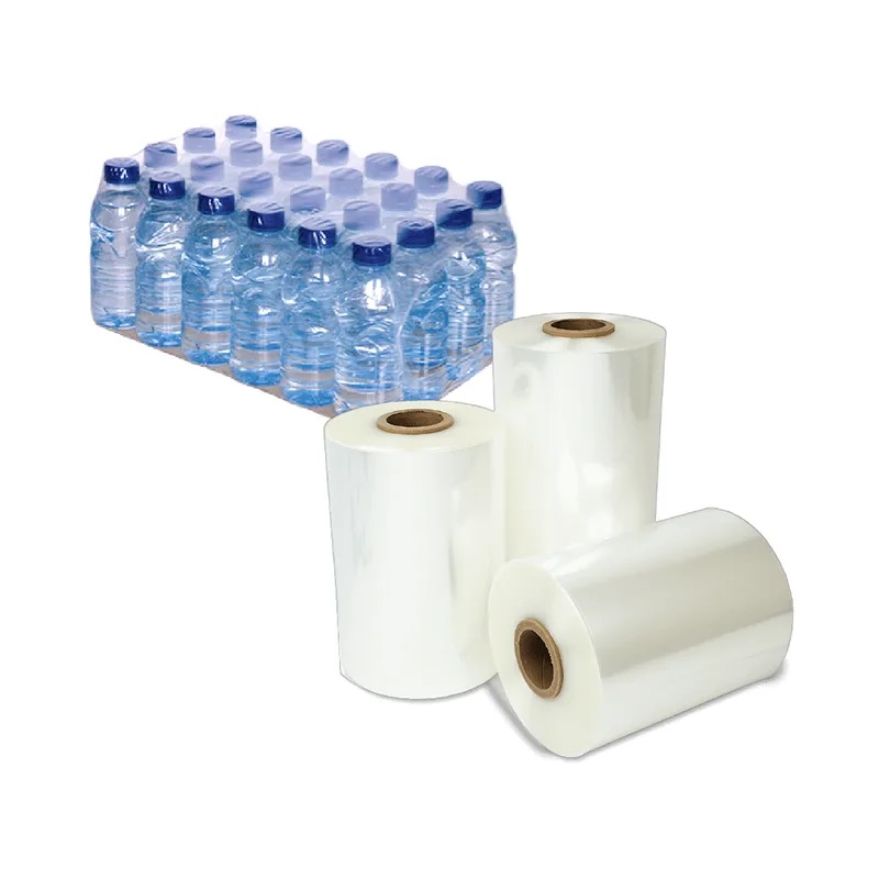 PE shrink film rolls and beverage multipack application