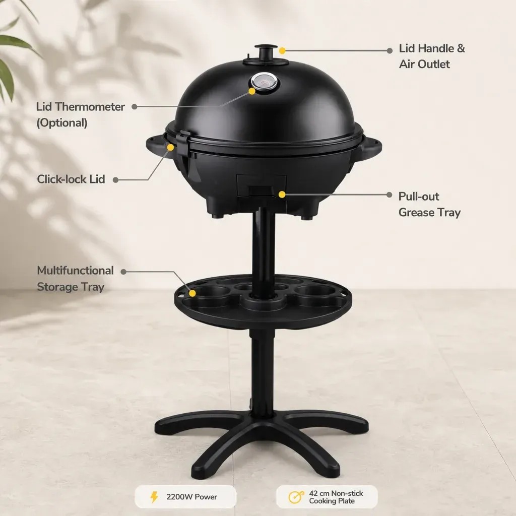 smokeless electric grill