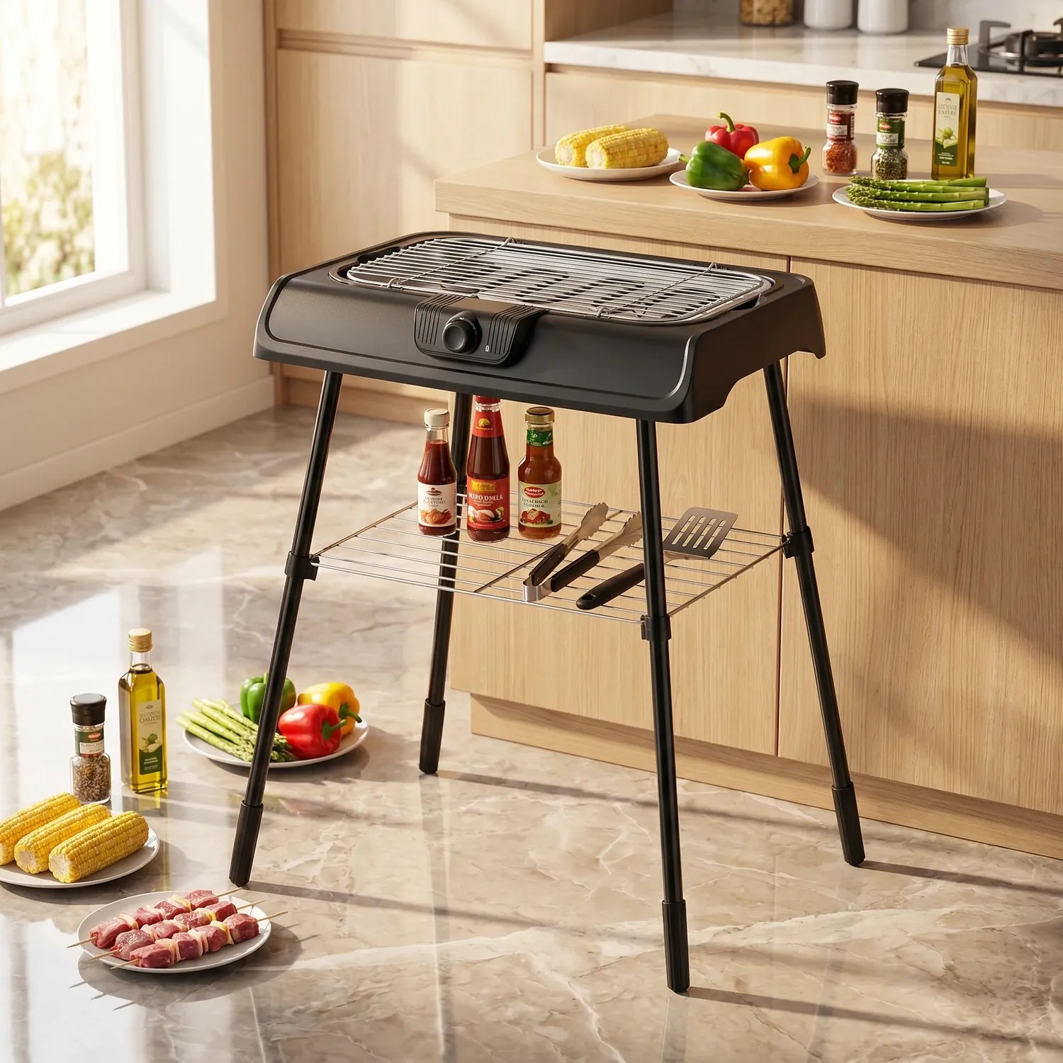 freestanding electric grill