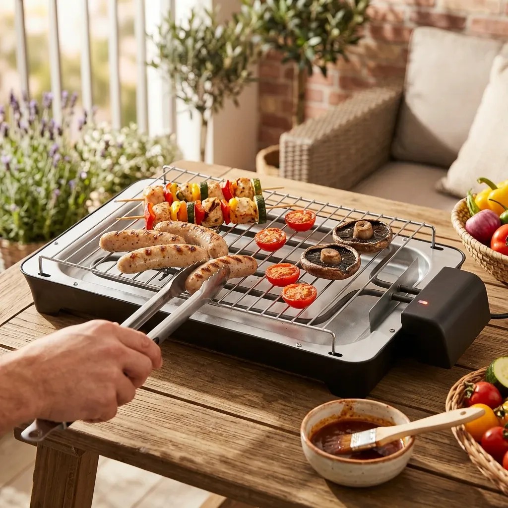 Indoor BBQ Grill Scene