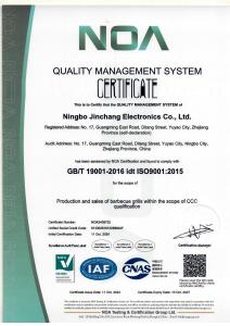 Quality Management System Certificate