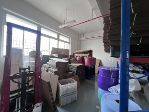warehouse of material 