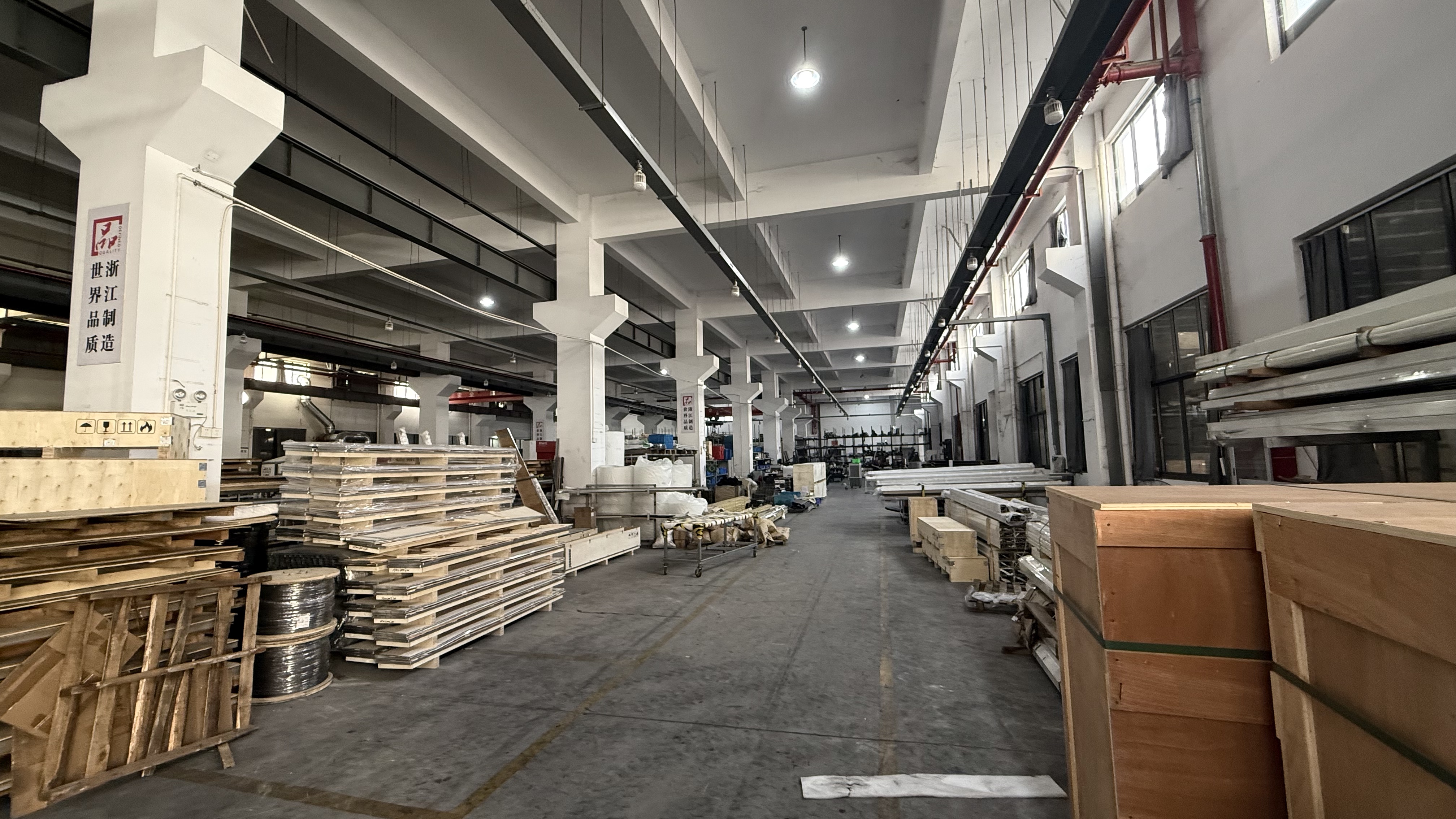 Aluminum Storage Area