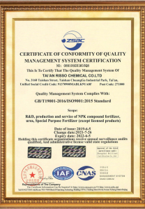 Quality Management System Certification