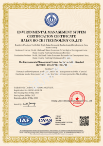 Environmental Management System Certification Certificate