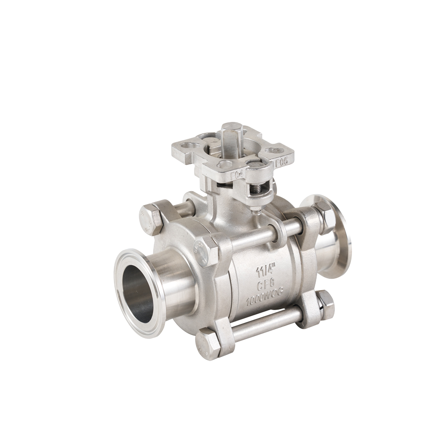 Dico clamp ball valve for data-center liquid cooling circuits