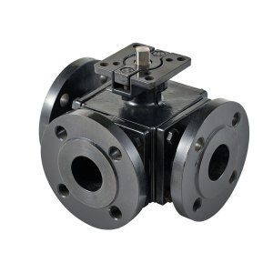 Three-way ball valve
