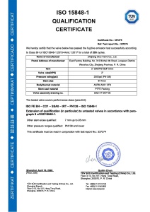 ISO 15848‑1 Qualification Certificate