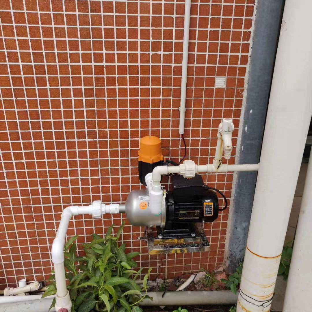 Residential booster water supply installation reference for pressure control switch selection