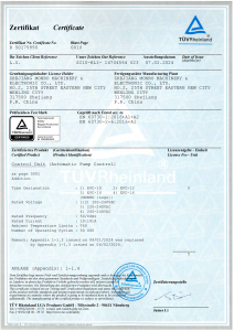 TÜV Rheinland Safety Certification