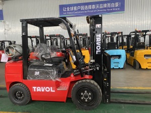 Dual fuel LPG & gasoline forklift