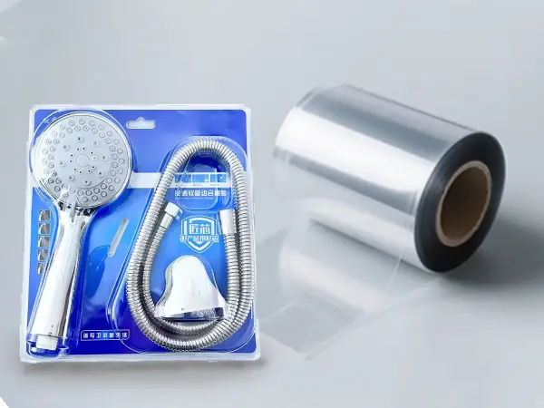 PET for bathroom accessory packaging