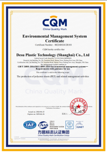 ISO 14001:2015 Environmental Management System Certificate