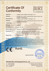 Certificate of conformity