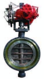 WB310 triple offset butterfly valve used for compressor anti-surge service