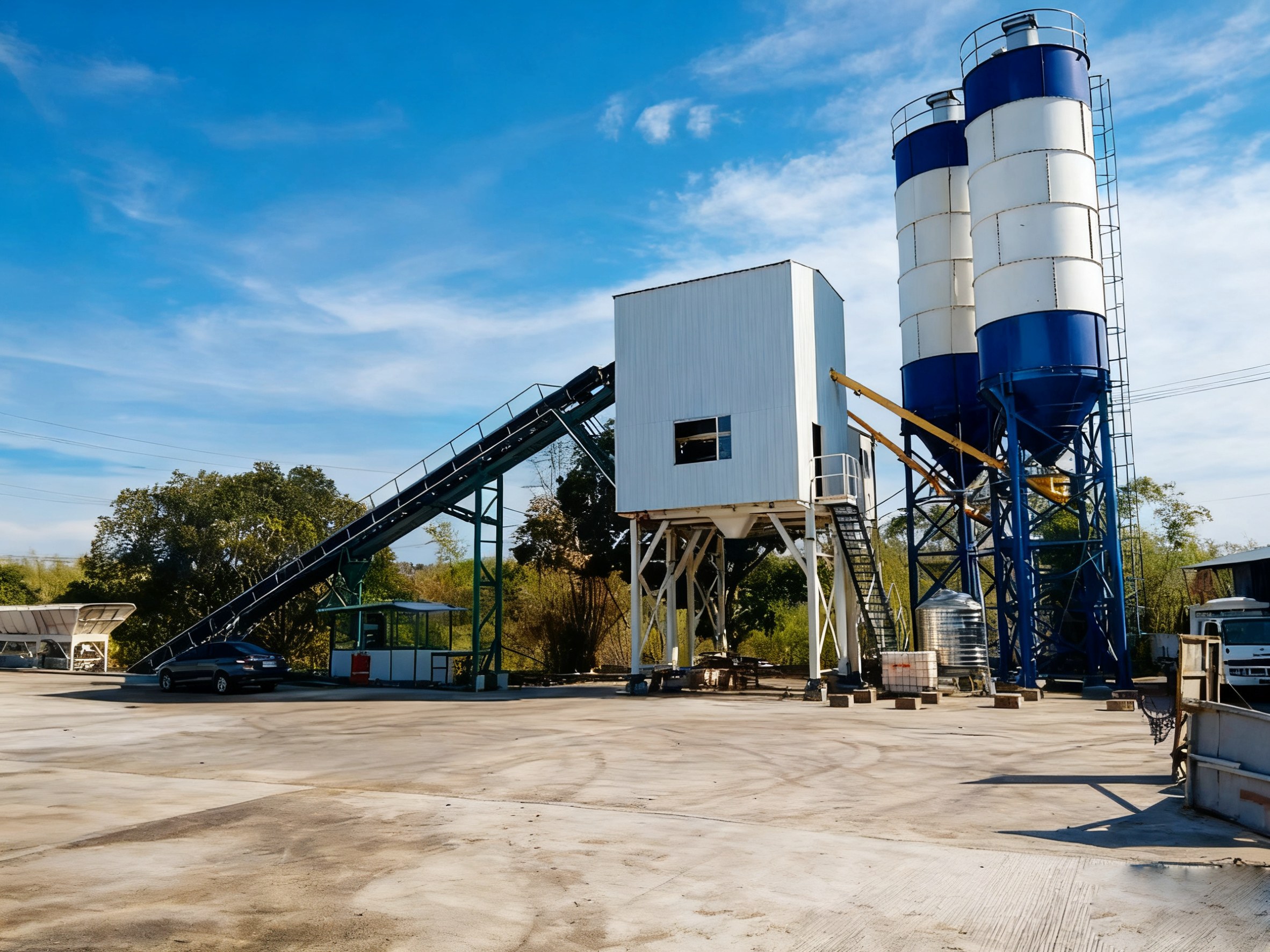 DKTEC concrete mixing plant ready for configuration review and quotation