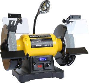 bucktool 8-inch Variable Speed Bench Grinder with Digital Display
