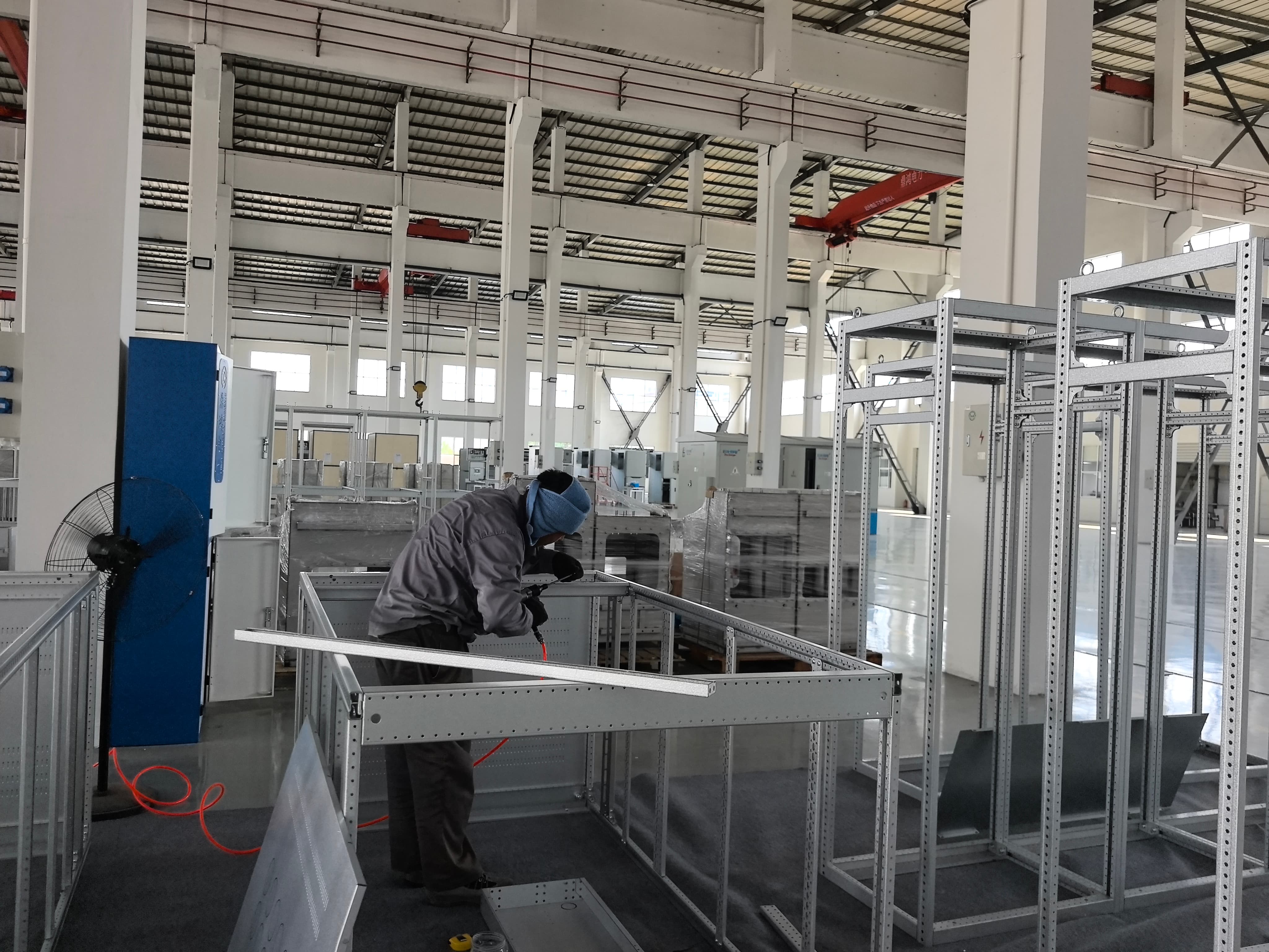 Cabinet pre-assembly trial assembly
