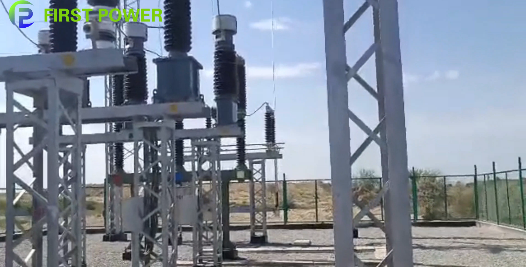 Outdoor substation switchgear installation in a high-temperature dusty environment