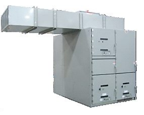 27 kV metal-clad switchgear with drawout vacuum circuit breaker construction, part of the same metal-clad family as 15 kV metal-clad switchgear