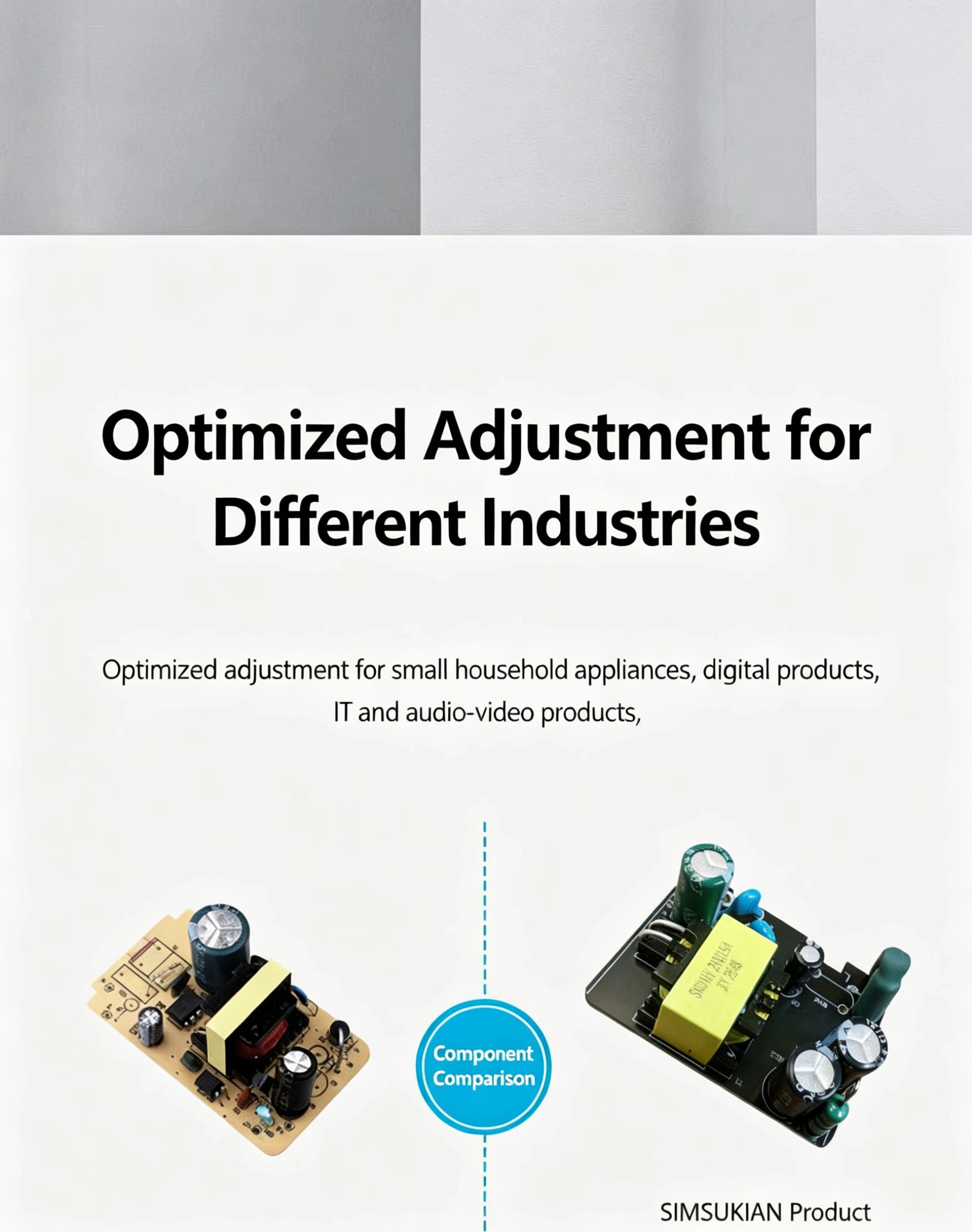 Power adapter optimization across manufacturing, home appliance, IT, LED and electronics applications