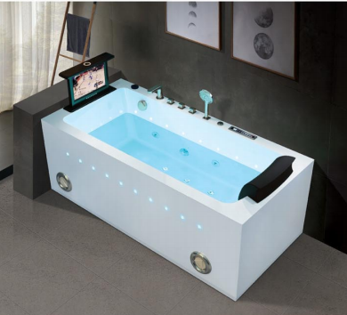 massage bathtub with TV