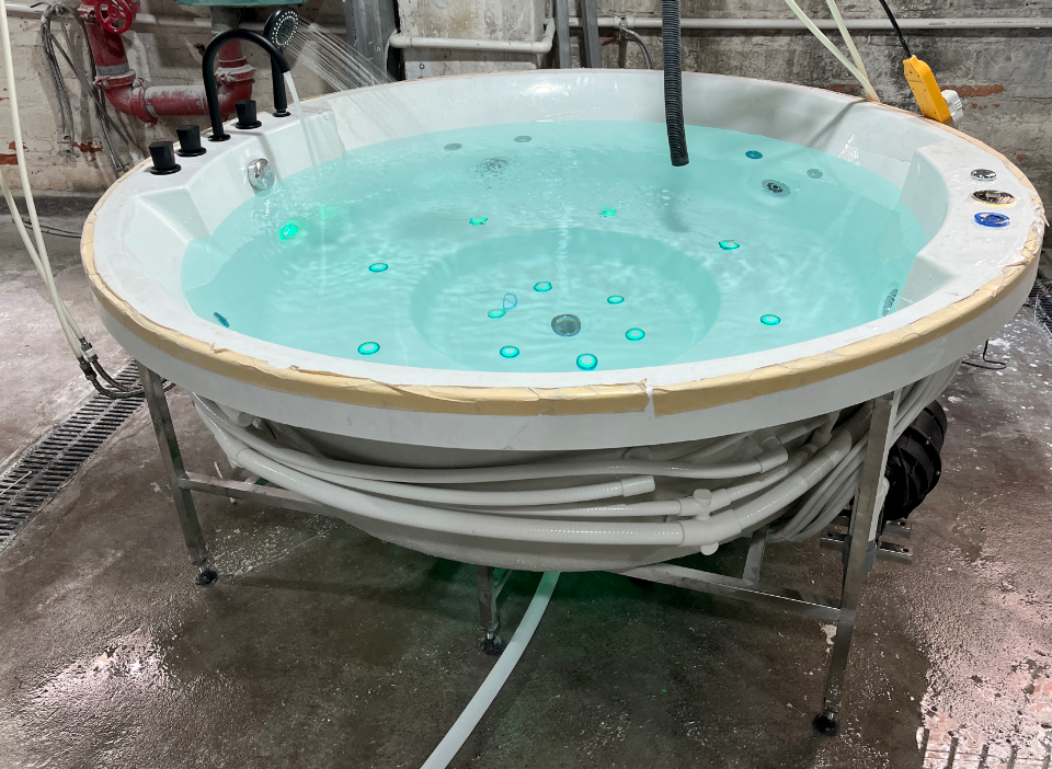 Round bathtub