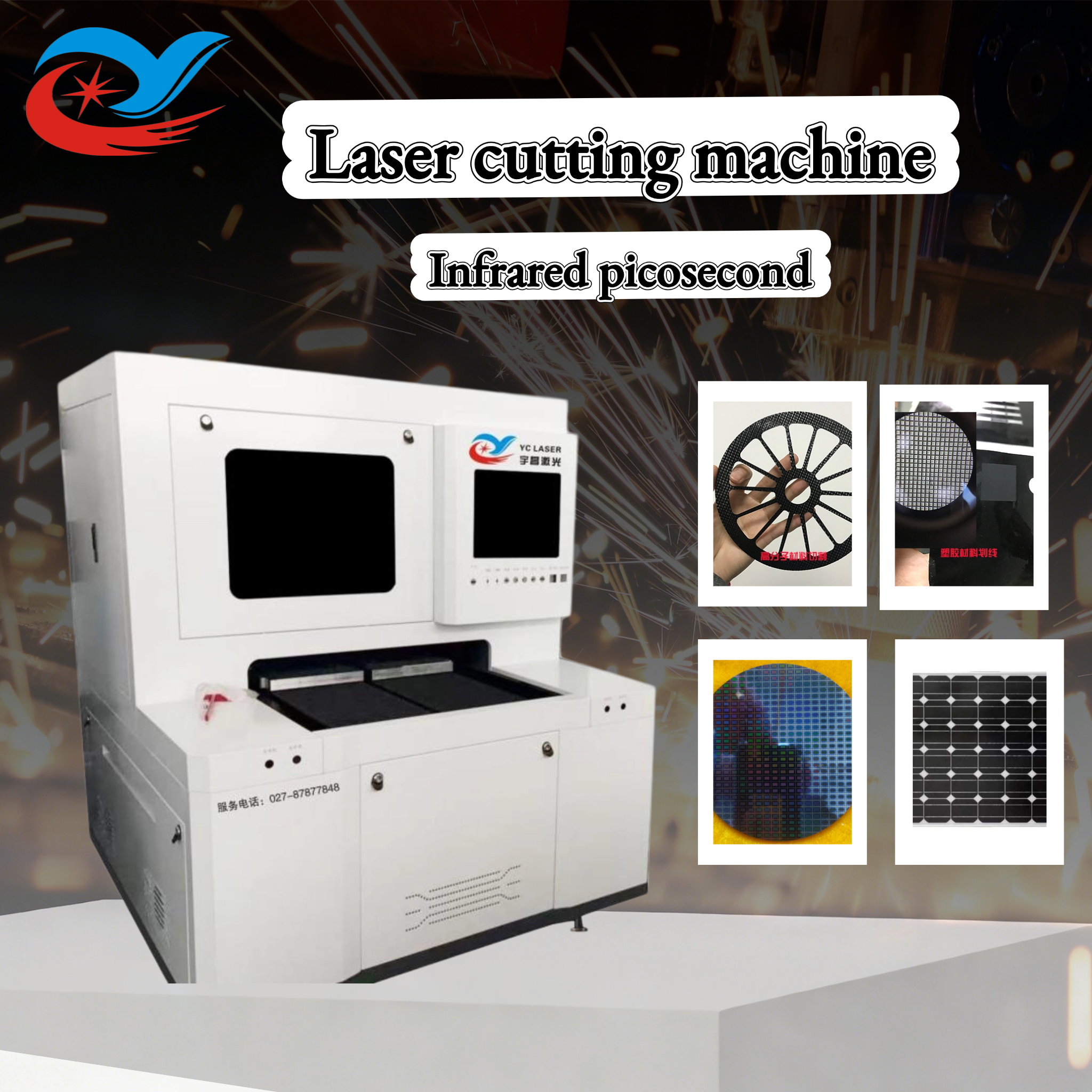 Infrared picosecond laser cutting