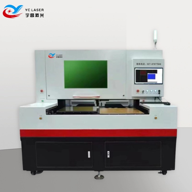 YC-BLDW dual worktable glass laser cutting machine for float glass, quartz glass and optical glass