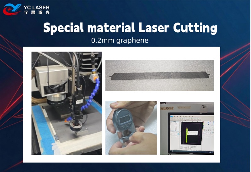 0.2mm graphene Special material Laser Cutting