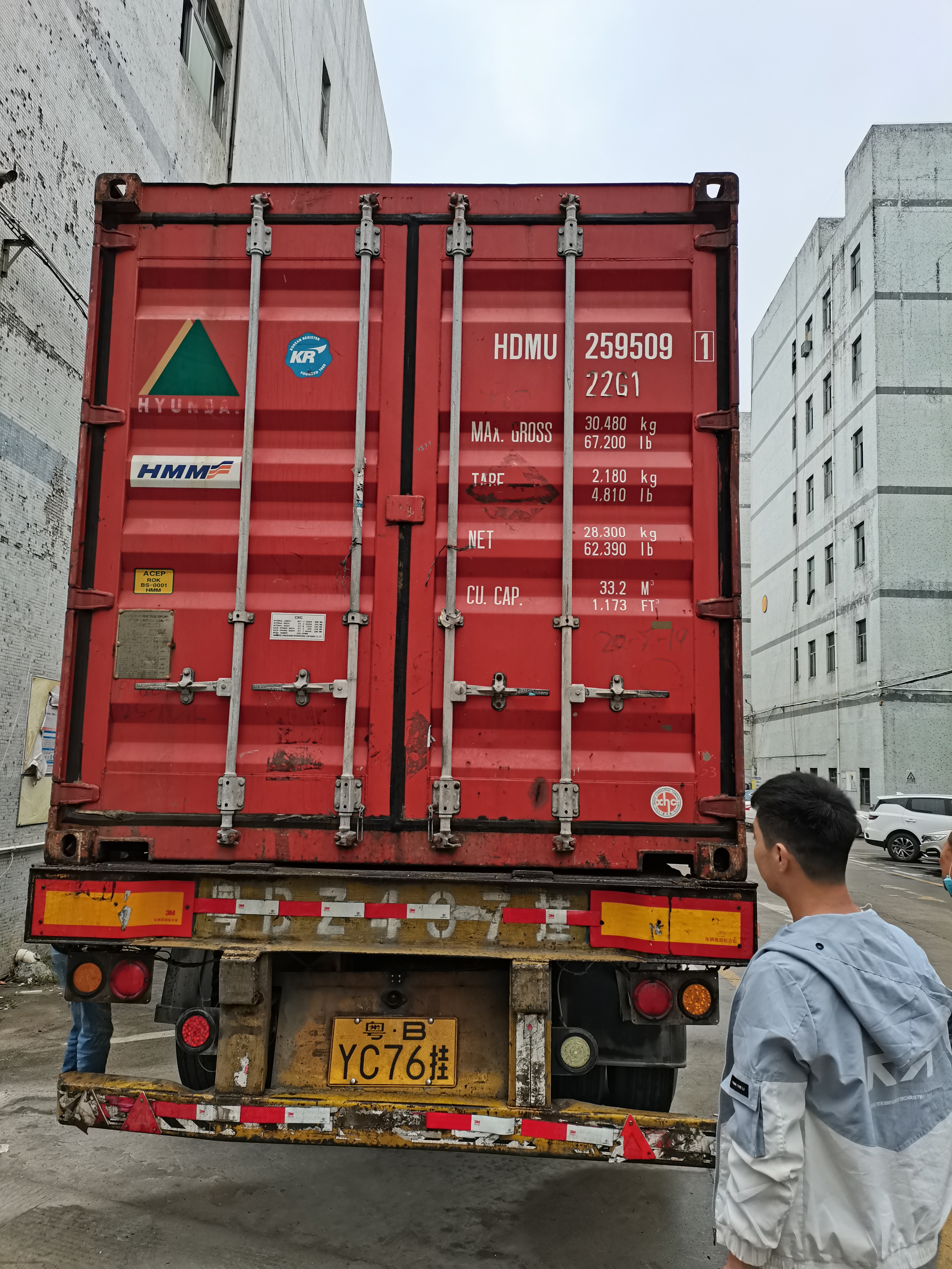 Fully assembled suspension forks staged for pre-shipment acceptance testing and packing