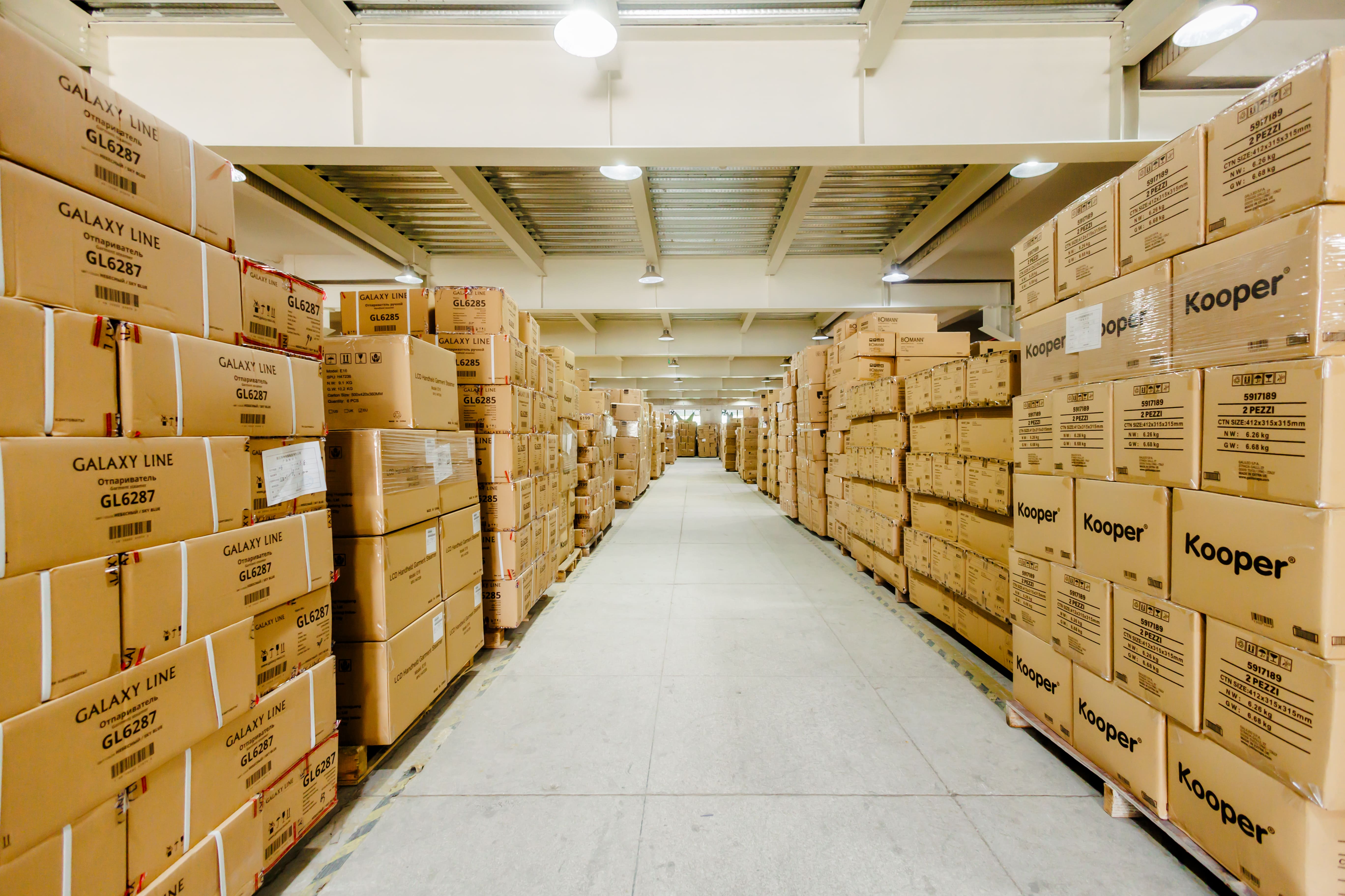 Warehouse and material storage area