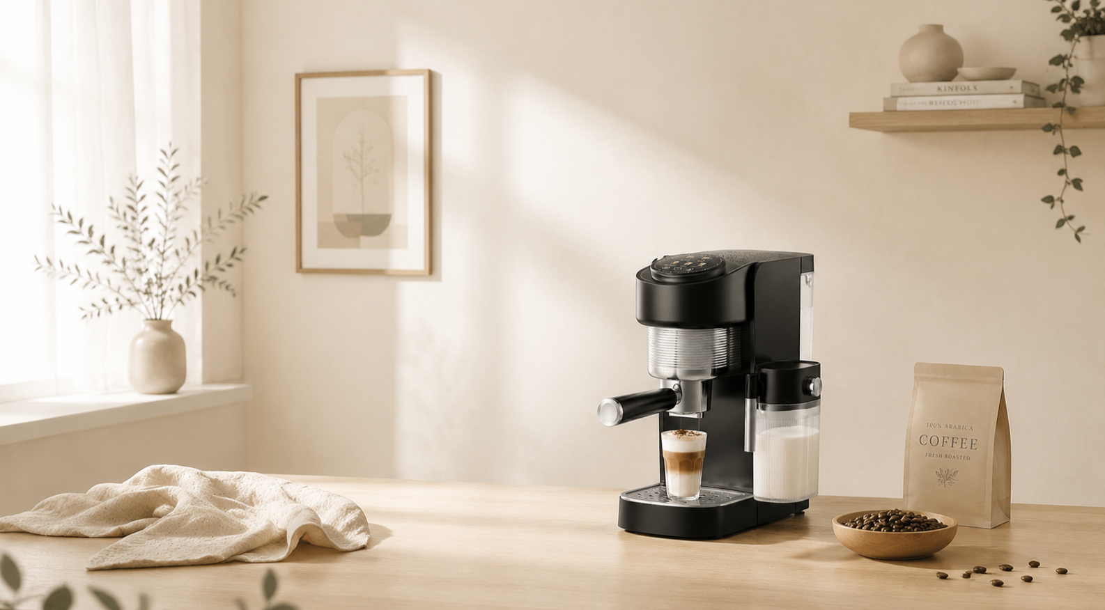 Home espresso machine application scene used in an OEM/ODM sourcing review